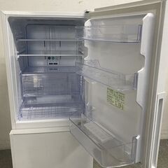2022年製 SHARP/シャープ 2ドア冷凍冷蔵庫 280L メガフリーザー 大容量冷凍 プラズマクラスター SJ-PD28H-W 中古家電 店頭引取歓迎 R9855の画像