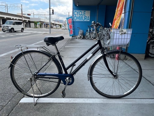 【完売御礼】【大人用】整備済中古自転車 丸石 27型フォーメーションシティ 黒色 <自転車のオオムラ 静岡店>