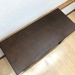 ss7665　ベンチ ダークブラウン 幅69cm 木製 フラット ベンチシート こげ茶 ダイニングチェア 椅子 いす イス 食卓 玄関 コンパクト シンプル ピア2 ニトリ 木製ベンチ 中古の画像