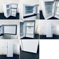 ID:rg220823 ハイセンス Hisense 冷蔵庫 一人暮らし 中古 2023年製 2ドア 124L ホワイト 直冷式 右開き HR-B12HW  【リユース品：状態B】【送料無料】【設置費用無料】の画像
