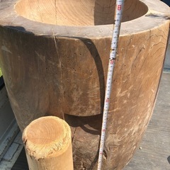 臼と杵餅つきの画像