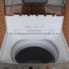 AQUA/アクア 4.5Kg 全自動洗濯機 2023年製 AQW-S4M の画像