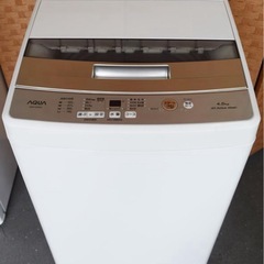 AQUA/アクア 4.5Kg 全自動洗濯機 2023年製 AQW-S4M の画像