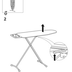 IKEA アイロン台 スタンド式 の画像
