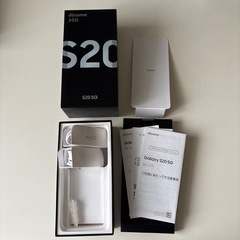 SIMフリー　Galaxy S20 docomo 5G ホワイトの画像