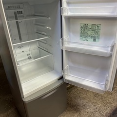 パナソニックNR-B17AW-S(シルバ-(本体色はグレ-) ) 2ドア冷蔵庫 右開き 168Lの画像