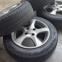 【中古】165/65R14 タイヤホイールセット　ダンロップEC204 5.5j +45の画像