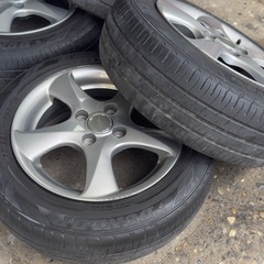 【中古】165/65R14 タイヤホイールセット　ダンロップEC204 5.5j +45の画像