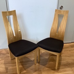 ハイバックチェア〈2脚セット〉【町田市再生家具】251206の画像