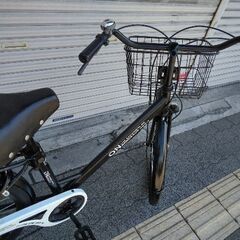 Welby[ウェルビー]ON-WAY 26吋ファッションタウンサイクル 外装6段/LEDオート(マットブラック)の画像
