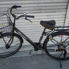 Welby[ウェルビー]ON-WAY 26吋ファッションタウンサイクル 外装6段/LEDオート(マットブラック)の画像