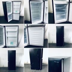 ID:rg220830 ハイセンス Hisense 冷蔵庫 一人暮らし 中古 2021年製 2ドア 175L ブラック ファン式 右開き HR-D1701B  【リユース品：状態C】【送料無料】【設置費用無料】の画像
