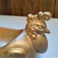 金の鳥　置物の画像