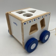 stp-3285 ミッフィー　おさんぽパズルカー　形合わせ　パズル　木のおもちゃ　知育玩具　知育　おもちゃ　玩具　積み木　ブロック　木製車　くるま　プルトーイ　プルトイの画像