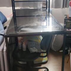 【取引中】黒 シェルフデスク　の画像