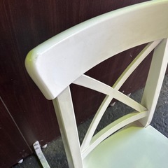IKEA 白　インゴルフ　チェアの画像