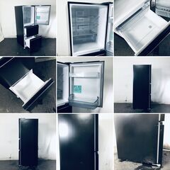 ID:rg220861 【自社配送エリア内限定】ハイアール Haier 冷蔵庫 ファミリー 中古 2022年製 3ドア 217L ブラック ファン式 右開き JR-CV29A(K)  【リユース品：状態B】【送料無料】【設置費用無料】の画像