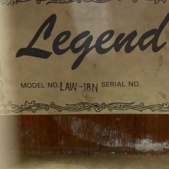Legend　LAW-18N　レジェンドアコースティクギター　＃37063の画像
