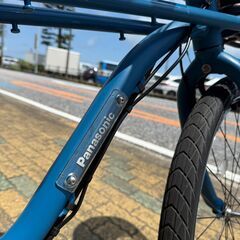 Panasonic　BP02　パナソニック　電動アシスト自転車（ブルー）　ビーチクルーザータイプでとってもおしゃれです♪の画像