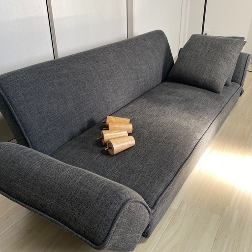 LOWYAソファ ダークグレー