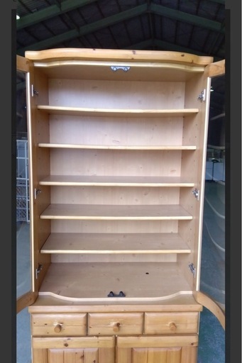 【成約済み】木製食器棚 キッチンボード 高さ195cm 幅82cm 人気・おすすめ｜大人気・人気定番に最適 サポート充実 高品質梱包