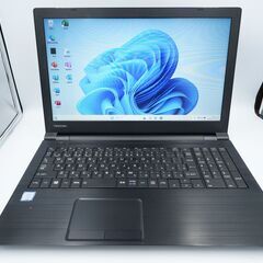 バッテリー◎ 15.6 東芝 ノートPC dynabook B65/DP Core i3-8130U windows11 pro 8GB SSD128GB  オフィス (B946)の画像