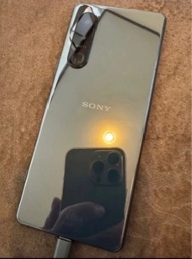 Sony ソニー Xperia 5 III SOG05 グリーン SIMフリー SIMロック解除済み au 鏡面未使用クリアカバー