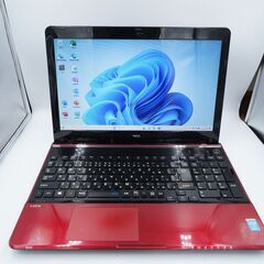 動作◎ 15.6 NEC ノートPC LaVie PC-LS700NSR Core i7-4702MQ windows11 pro 8GB SSD128GB  カメラあり オフィス (B957)の画像