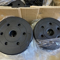 BTM バーベル兼用? ダンベル 10キロ 2セット 計20キロ 未使用の画像