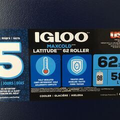 海外・日本製品のサルベージ品　IGLOO　クーラーボックス　５８Lの画像