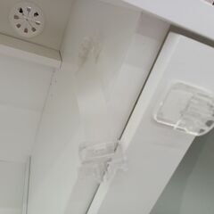 リユースのサカイ栃木店★ジモティ割あり★ NITORI レンジ台 ホワイト W90×D42×H90 クリーニング済み TC9852の画像