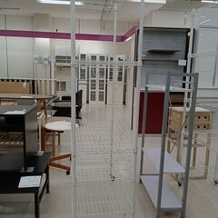 リユースのサカイ栃木店★ジモティ割あり★  メタルラック ホワイト W90.5×D45.5×H185 クリーニング済み TC9854の画像