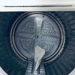 ID:sg220190 シャープ SHARP 洗濯機 一人暮らし 中古 2021年製 全自動洗濯機 5.5kg/3.5kg ホワイト 乾燥機能付き ES-TX5EJ-W  【リユース品：状態A】【送料無料】【設置費用無料】の画像