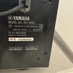 ヤマハ YAMAHA 7.1chサラウンド・AVアンプ　RX-V583の画像