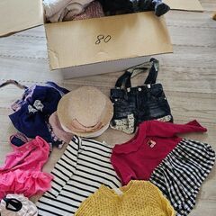 80サイズの女の子の服の画像