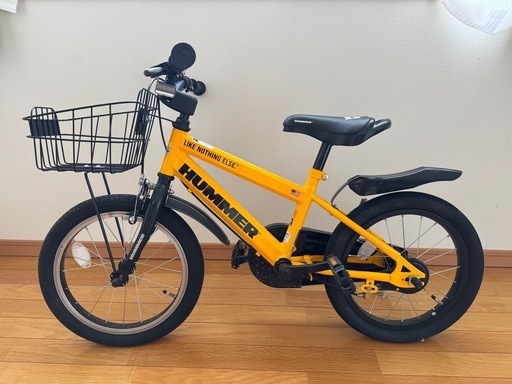 【取引終了】子供用自転車 HUMMER イエロー 16インチ