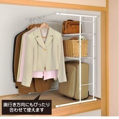 クローゼット　押入れ　収納　ラックの画像