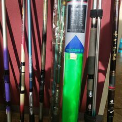 中古品・昭和の釣り道具など・投げ竿・船竿・などの画像