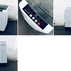ID:sg220197 ONE-STEP 洗濯機 一人暮らし 中古 2024年製 全自動洗濯機 4.5kg ホワイト 送風 乾燥機能付き TE-SE001-GL  【リユース品：状態A】【送料無料】【設置費用無料】の画像