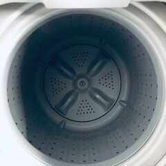 ID:sg220197 ONE-STEP 洗濯機 一人暮らし 中古 2024年製 全自動洗濯機 4.5kg ホワイト 送風 乾燥機能付き TE-SE001-GL  【リユース品：状態A】【送料無料】【設置費用無料】の画像