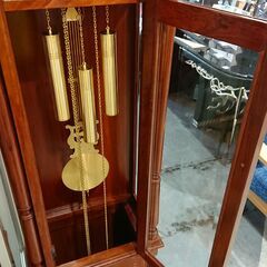 Tempus Fugit｜ドイツ製｜螺鈿細工｜重錘式振子時計｜ホールクロックの画像