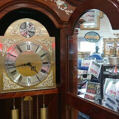 Tempus Fugit｜ドイツ製｜螺鈿細工｜重錘式振子時計｜ホールクロックの画像