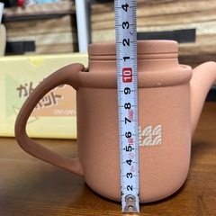 かんかんポット ベージュ 陶器 ティーポット 箱付き 急須の画像