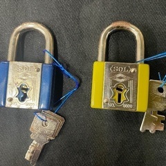 南京錠 6個セット(サビあり)　引取限定の画像