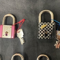 南京錠 6個セット(サビあり)　引取限定の画像