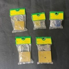 南京錠　5個セット　引取限定の画像