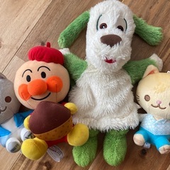 いないいないばぁ　わんわん　アンパンマン  ぬいぐるみの画像
