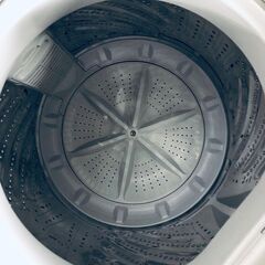 ID:sg220200 アイリスオーヤマ IRISOHYAMA 洗濯機 一人暮らし 中古 2024年製 全自動洗濯機 4.5kg ブラック 送風 乾燥機能付き TNI-45A1-B  【リユース品：状態A】【送料無料】【設置費用無料】の画像