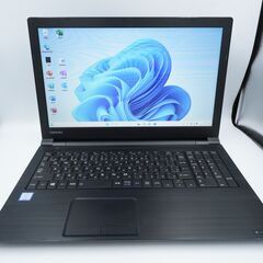 バッテリー◎ 15.6 東芝 ノートPC dynabook B65/DP Core i3-8130U windows11 pro 8GB SSD256GB  オフィス (B945)の画像