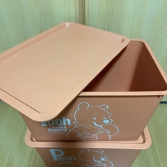 プーさん 収納ボックス2個セットの画像